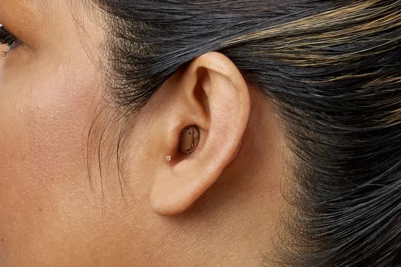 Completely-in-Canal (CIC) worn in ear